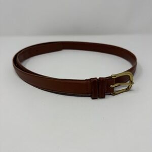 Coach 6600 British Tan Glove Tanned Cowhide Brown Brass Buckle Belt Men's 40